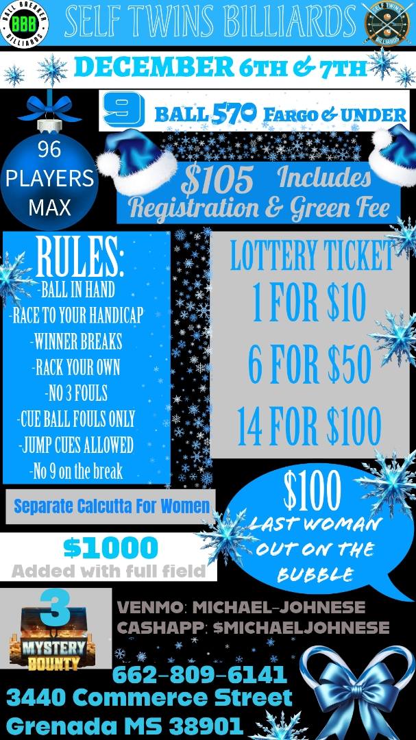 Tournament flyer / rules image